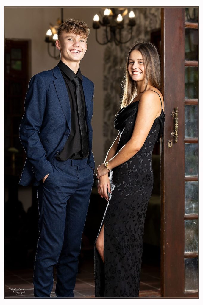 Wian vd Merwe en sy metgesel Danny by Sentraal se matriekafskeid