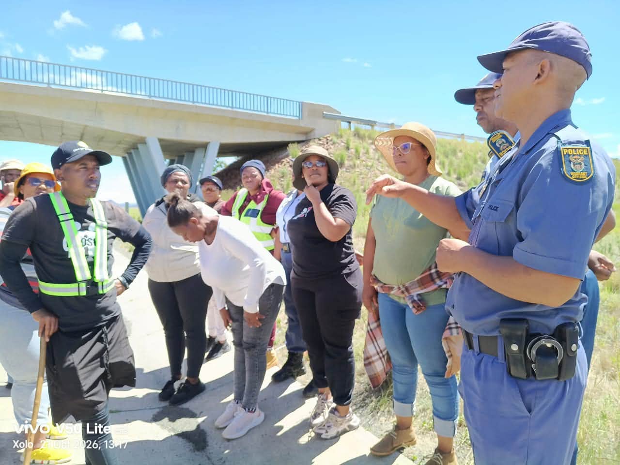 Zolani Zondani on health walk