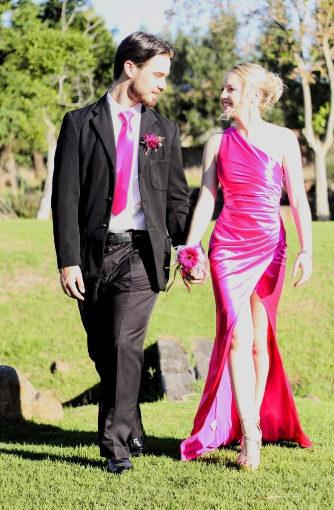 Cheri van Eeden van Hoërskool Jim Fouche en Jayden Mayger. FOTO: Yolandie Botha Fotografie