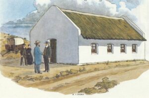 Oorspronklike muurpapier uit 1891 by die Eerste Raadsaalmuseum ontdek