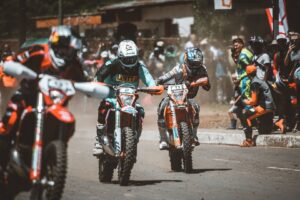 Not even rain dampen the spirits at the Roof of Africa enduro race