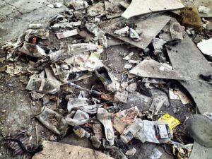 Leë gebou agter hospitaal skep misdaadnes