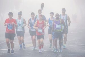 Misty weather fails as deterrent