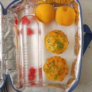 Cheesy tuna and corn muffins