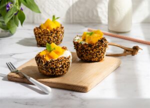 Ontbyttertjies met ’n mango-kinkel