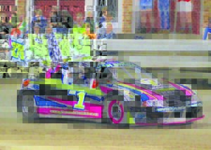 Nommer een sit sy segetog op ovaalbaan voort