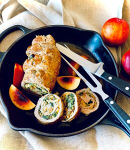 Smul aan wenkombinasie van varkvleis en nektarien