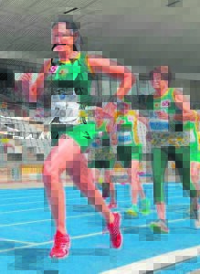 Atletiek-rekord spat aan skerwe