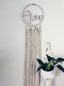 Striking macramé ties in with French flair at winter market