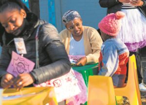 Street Store nommerpas vir behoeftiges in Bloemfontein