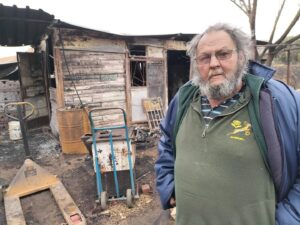 Brand in Bfn laat gesin dakloos