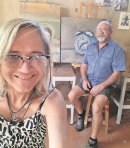 Kunstenaars snoer werk hier saam