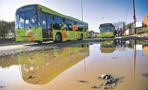 Buses nearing their first day of operations
