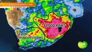 Heavy rain and flood risk also predicted for the weekend in the Free State
