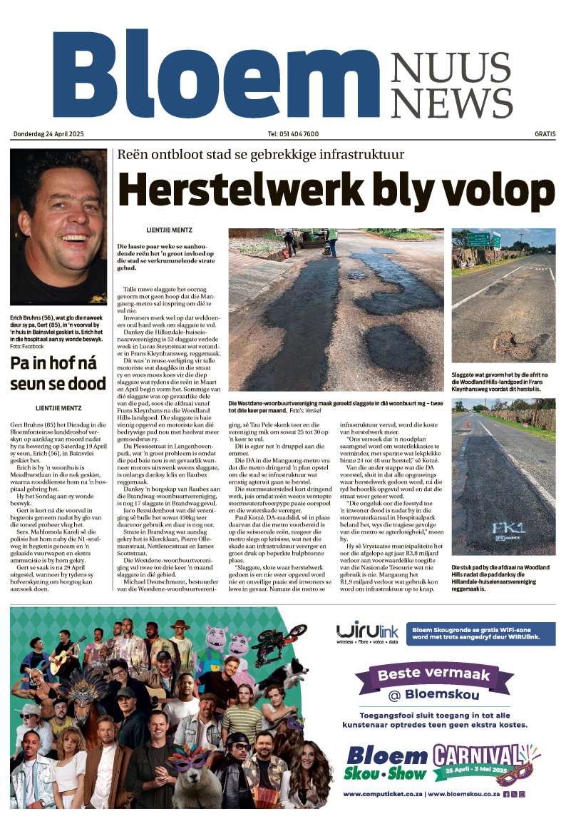 BloemNuus – E-edition – 24 April 2025