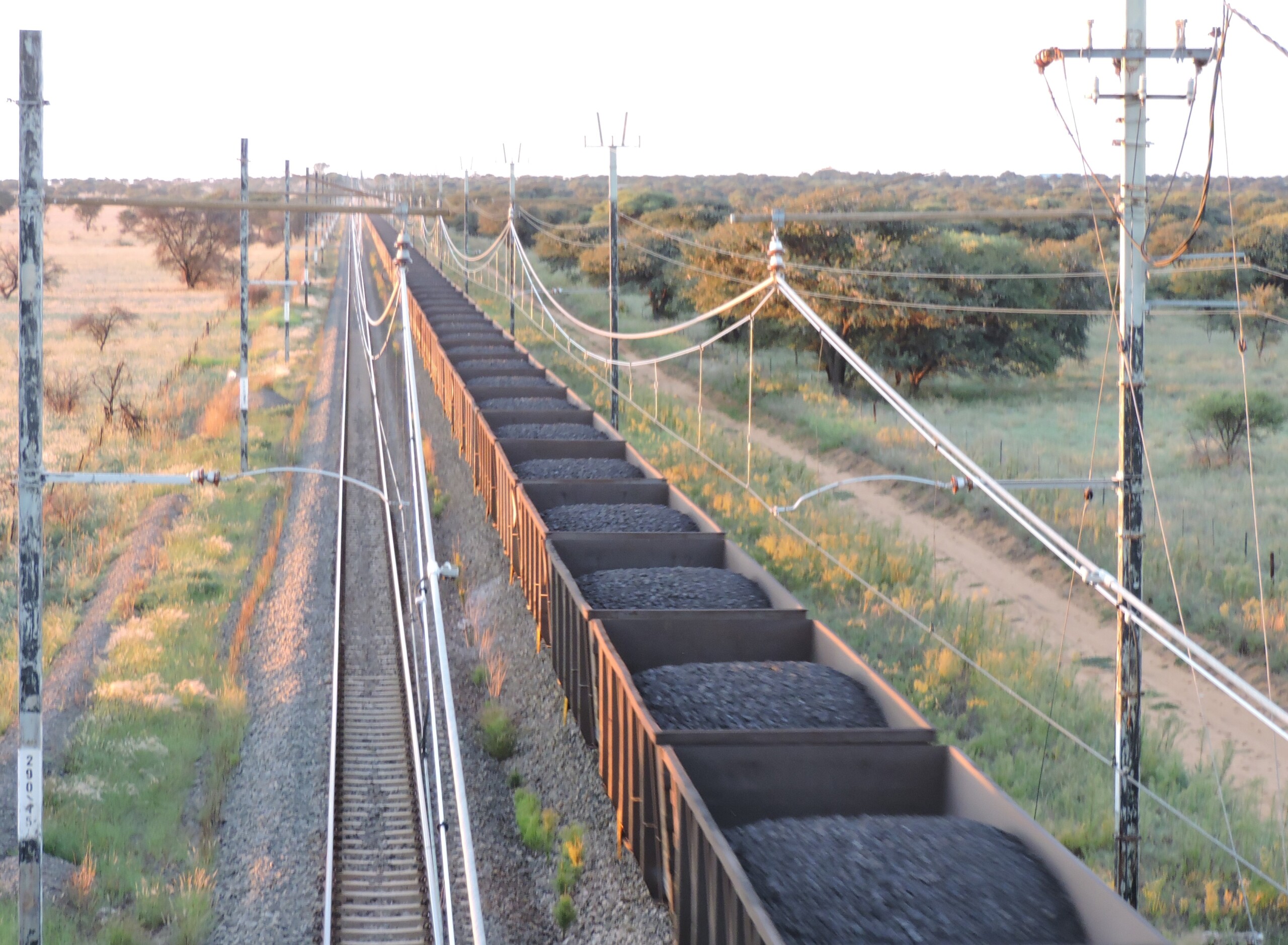 A railway line in the Northern Cape.