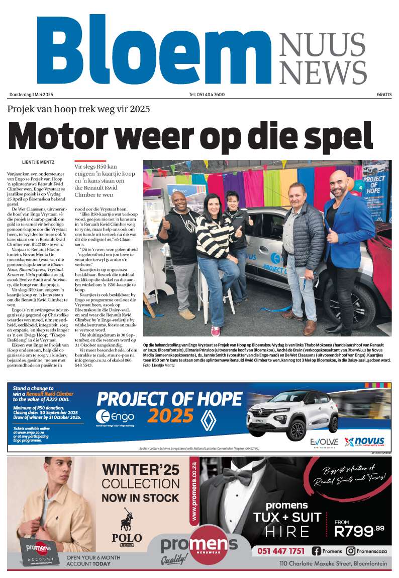 BloemNuus – E-edition – 1 Mei 2025