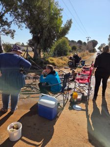 Inwoners in Quaggafontein kamp uit teen maande-lange waterlek