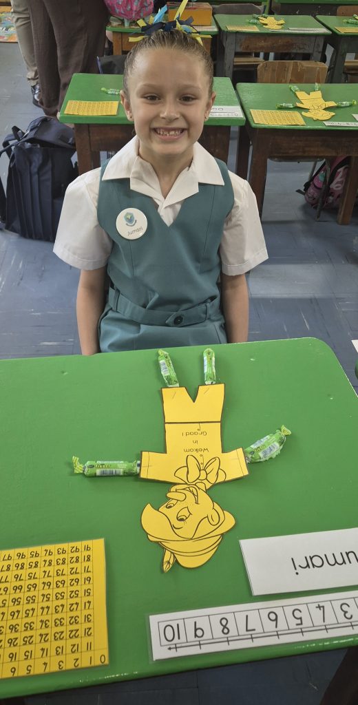 Jumari Kleingeld van die Laerskool Bloemfontein.