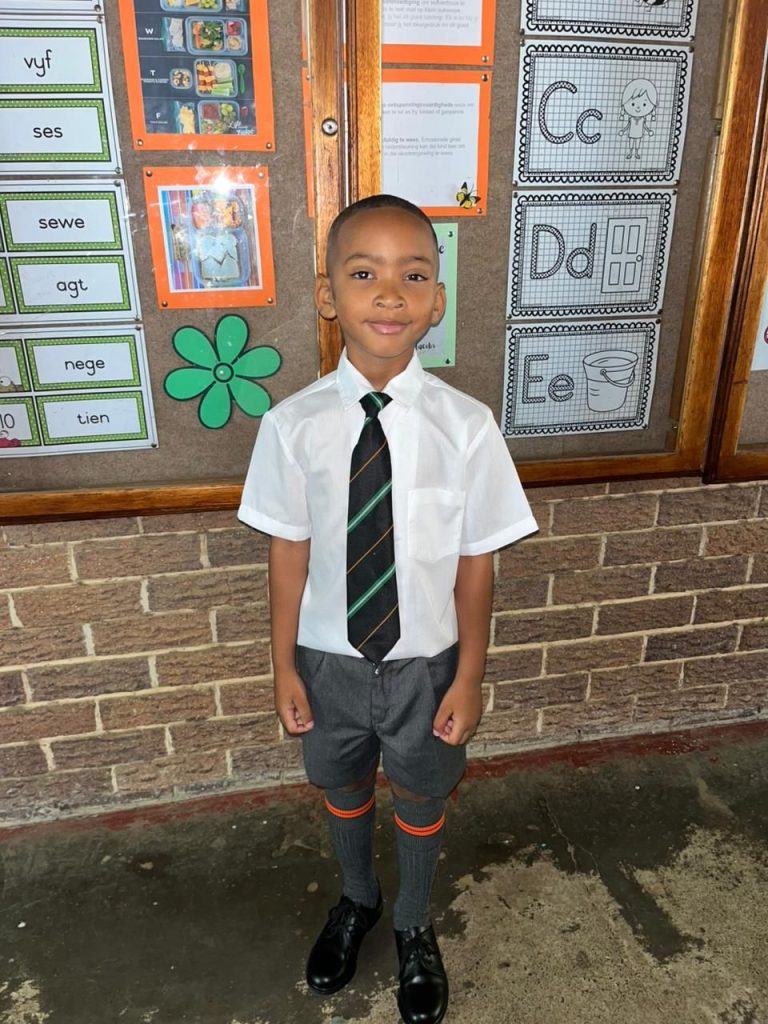 Brayden Van Niekerk van die Primêre Skool Jim Fouché.