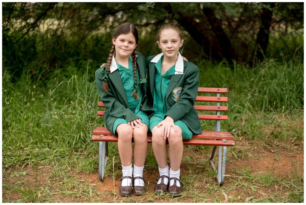 Elizabeth Du Preez (gr. 1) en Rose Du Preez (gr. 4) van Eunice Primary School.