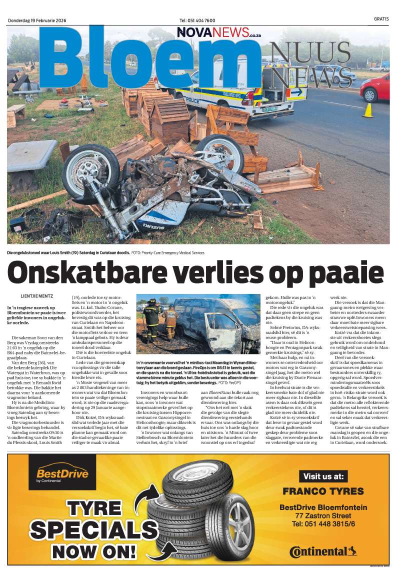 BloemNuus – E-Edition – 19 Februarie 2026