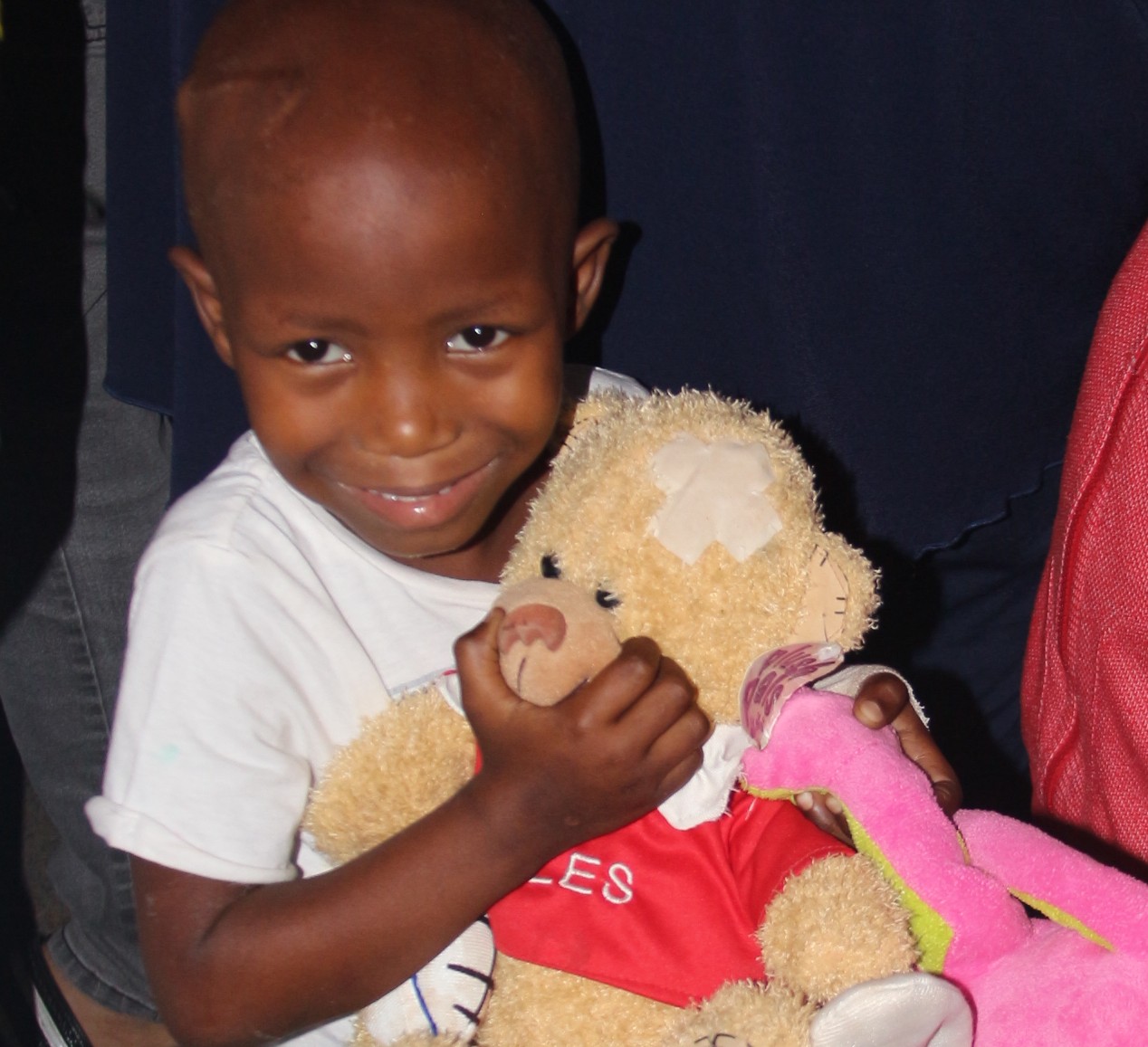 Kinders met kanker met teddies bederf.