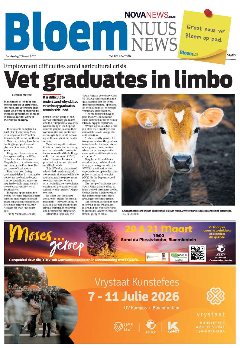 BloemNuus – E-Edition – 12 Maart 2026