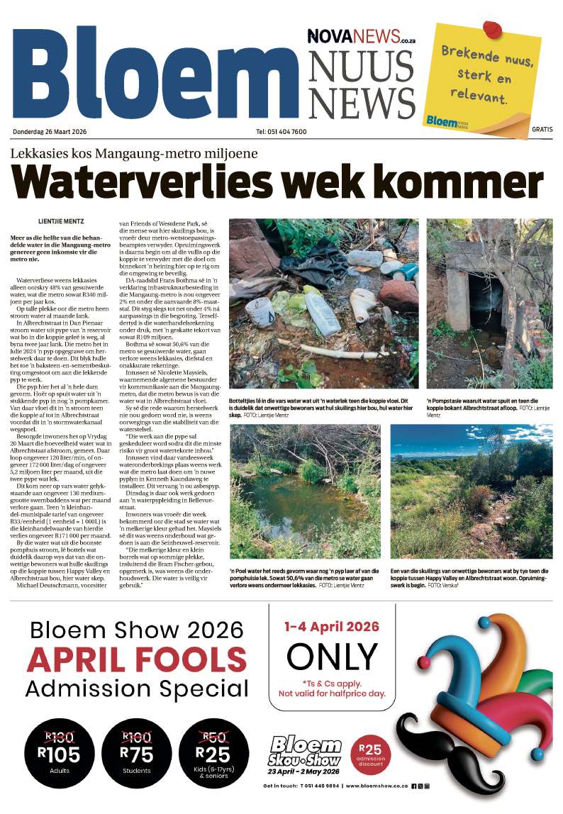 BloemNuus – E-Edition – 26 Mrt 2026