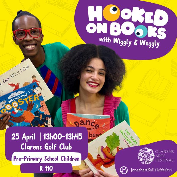 Hooked on Books at the Clarens Arts Festival scheduled for 25 April 2026 at the golf club.