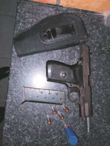 Police nabbed in possession of illegal firearm in Lwandle