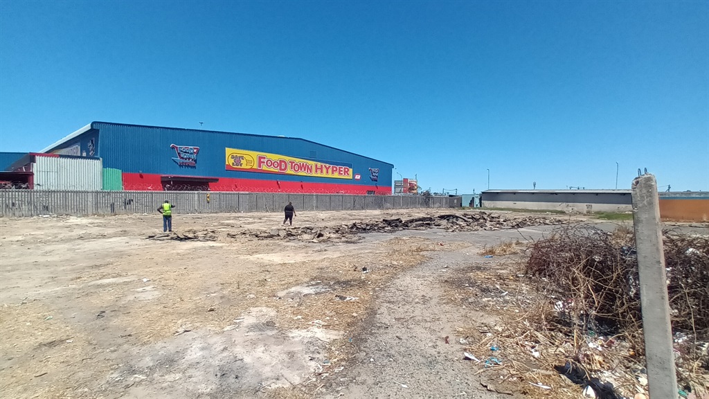 An open space where the shack dwellers from SST we