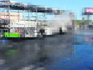 Taxi strike a fiery one