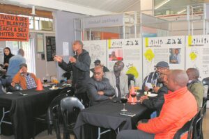 Men discuss themselves