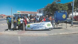 ‘Keep guard in festive’: Lingelethu CPF hold awareness drive at ePakini in Khayelitsha