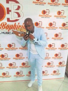 Athenkosi Gqwetha wins his first award at Bokone Bophirima Gospel Music Awards ceremony in Potchefstroom