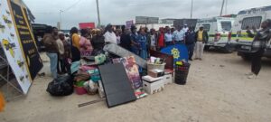 Khayelitsha police donate clothes to shack-fire victims at SST informal settlement