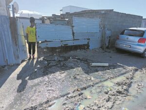 Sewage health hazard