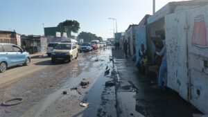Businesses in Samora Machel suffer as stench of standing sewage keep customers away