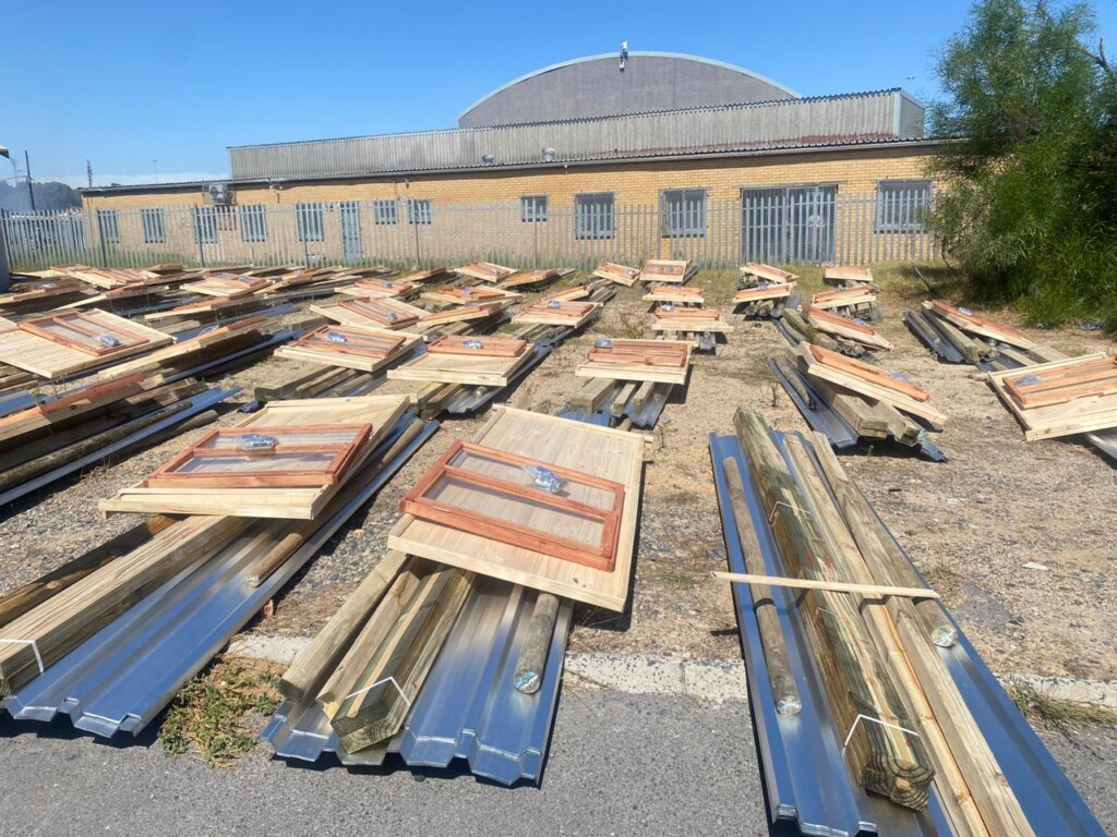 The KTC shack fire victims, who lost their homes in April last year, got the building material from the Department of Human Settlement.