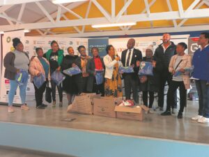 Trainees get equipment on Mandela Day