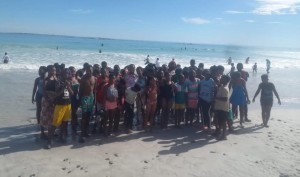 Freedom Day beach trip for displaced Enkanini kids