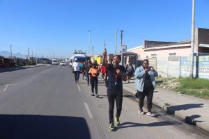 Ilitha Labantu led an anti-GBVF motorcade in Makhaza to raise awareness.