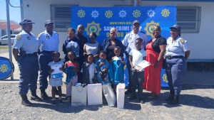 Lwandle police Women’s Desk donates uniforms to needy learners