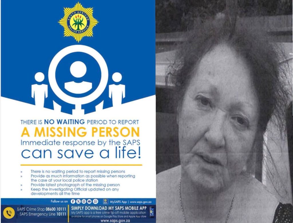 Missing poster Naomi Gaynor Bernes