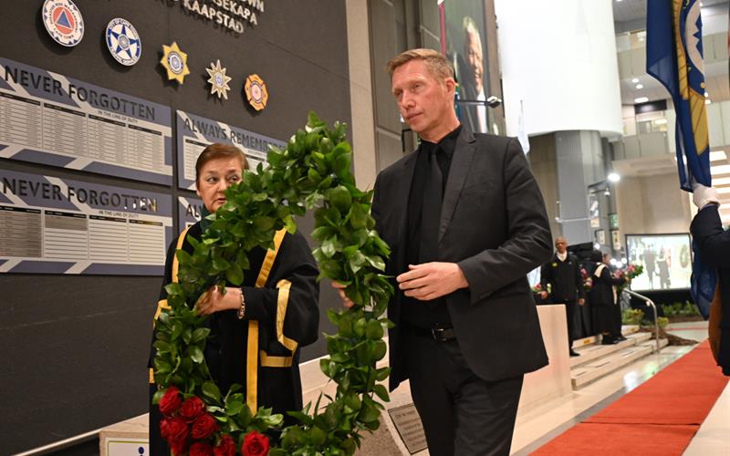 JP Smith honoured fallen colleagues and recognised the commitment of Cape Town's safety and security personnel.