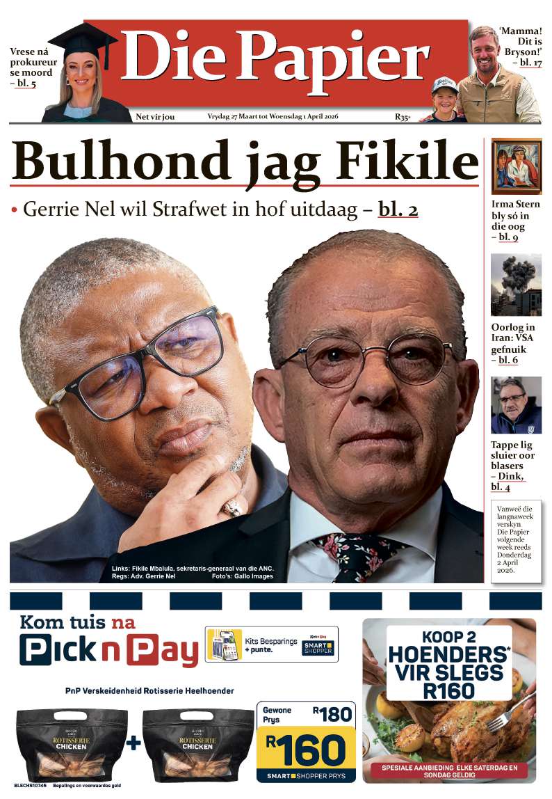 Die Papier – 27 Maart 2026