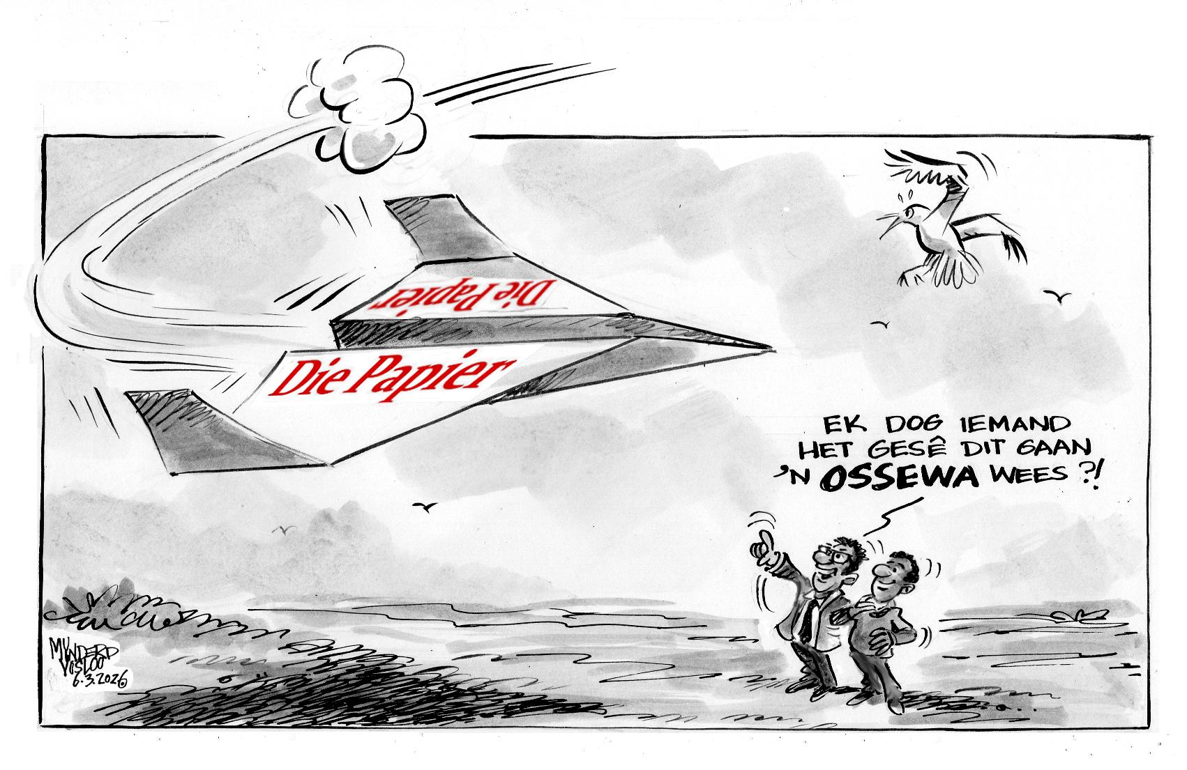 Leser se gedig oor Die Papier