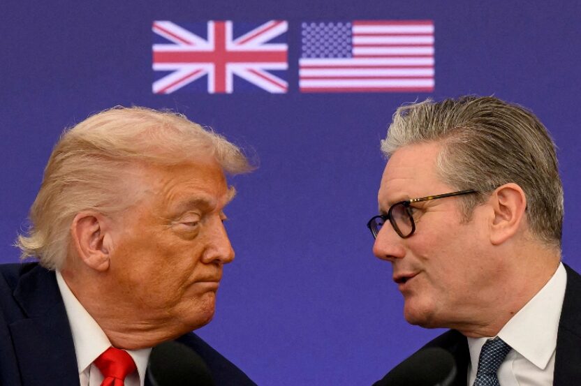 Britse premier sê hy ‘sal nie swig’ voor Trump se Midde-Ooste-oorlogsdreigemente