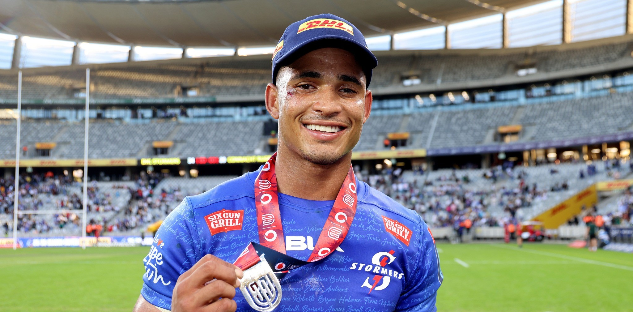 Die Stormers-losskakel Sacha Feinberg-Mngomezulu.